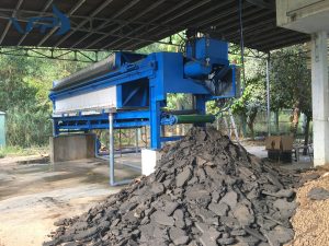 máy ép bùn khung bản cho ra những mẻ bùn chất lượng